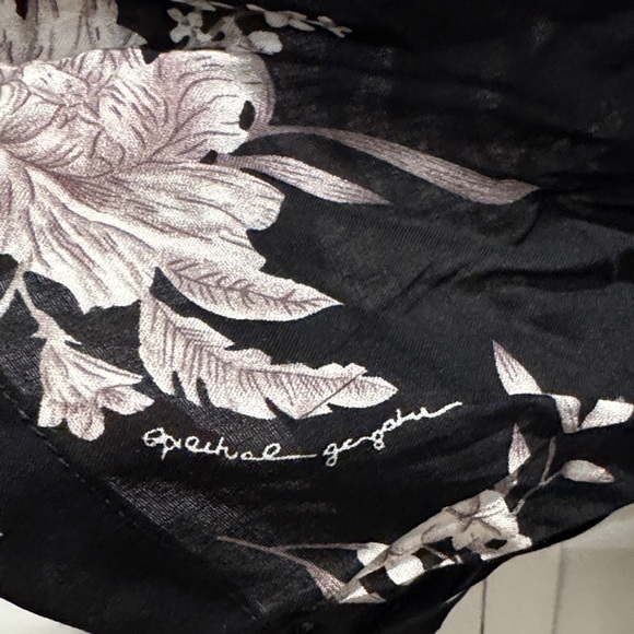 Spiritual Gangster Black and White Floral Kimono - Picture 4 of 13